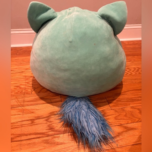 Squishmallow Rienne Jade Green Arctic Fox Large Plush Toy Stuffed Animal 16x22" - Picture 2 of 3